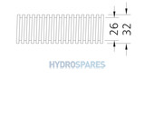 Blower hose white PP 32m OD 